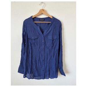 Chadwick's Women's Button-Down Blouse – Blue – Size XL – NWOT